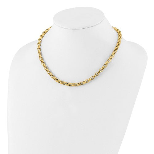 Leslie's 14K Polished Fancy Link Necklace STYLE: LF1853-18