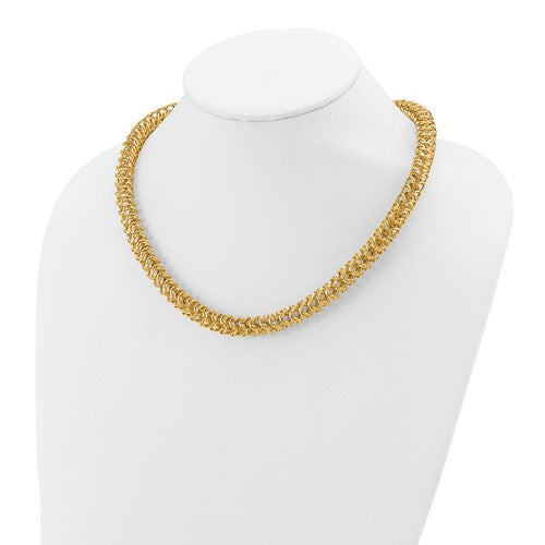 Leslie's 14K Polished Woven Link Necklace STYLE: LF1951-20