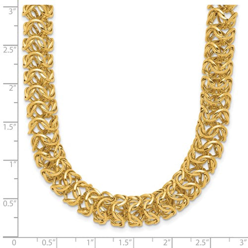 Leslie's 14K Polished Woven Link Necklace STYLE: LF1951-20