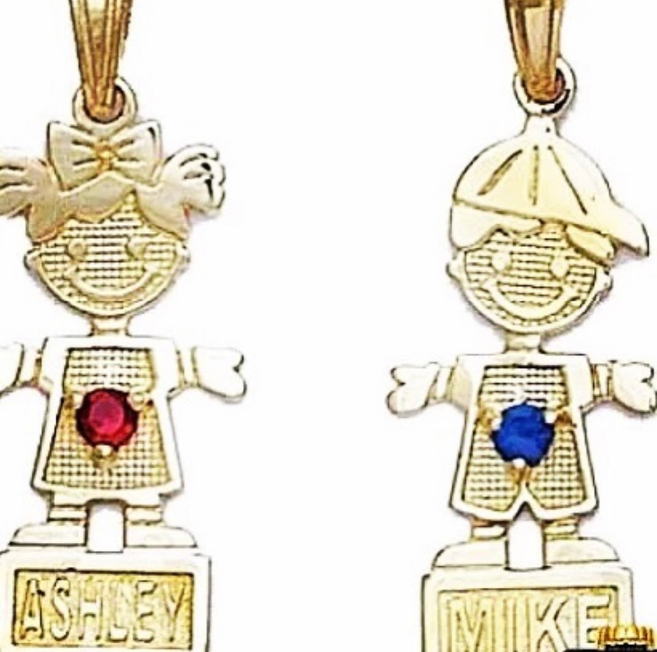 Customized Gold Kids Pendants