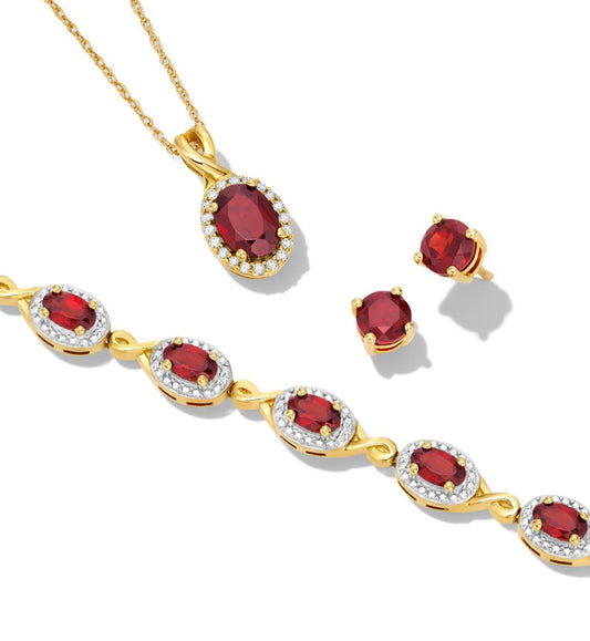 Garnet Jewelry Selection