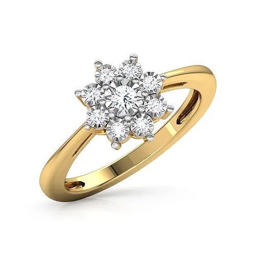 18 KT Miracle Plate Diamond Ring