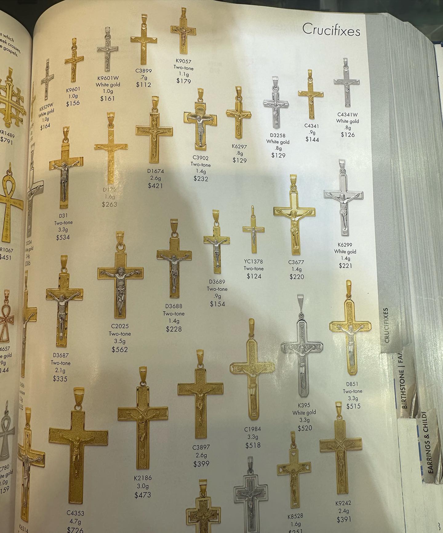 14kt Gold Crucifixes