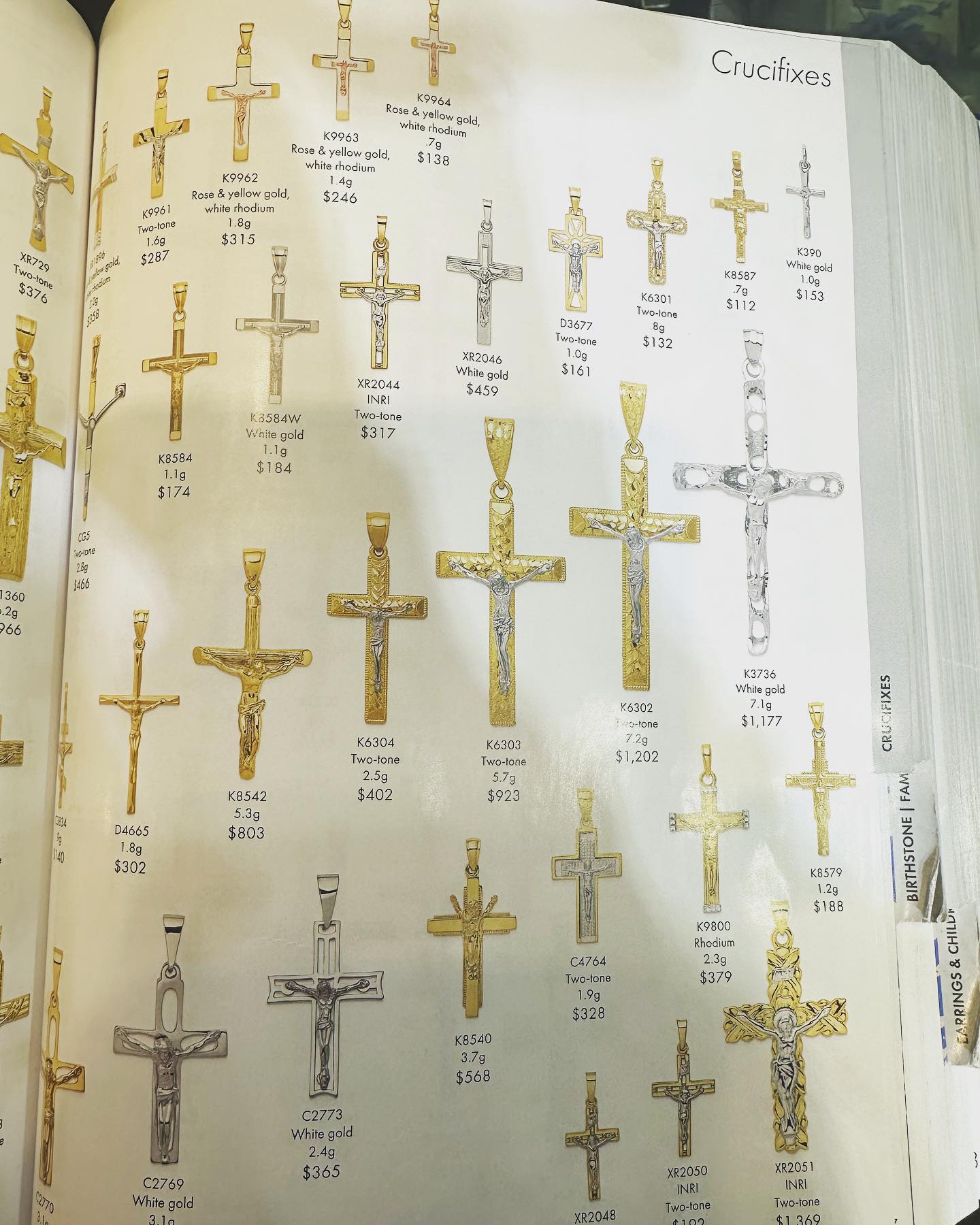 14kt Gold Crucifixes