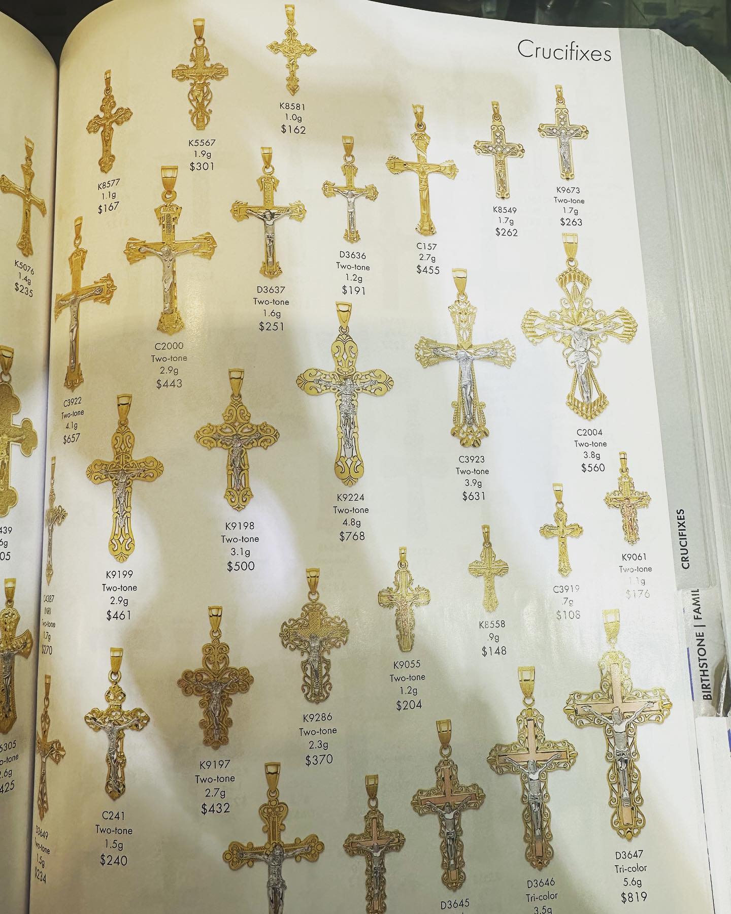 14kt Gold Crucifixes