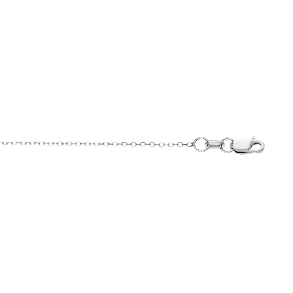 14K GOLD .8MM DIAMOND CUT CABLE CHAIN