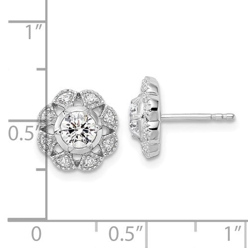 14Kt True Origin Lab Grown Diamond VS/SI DEF Earrings STYLE: EM9388-075-WLD