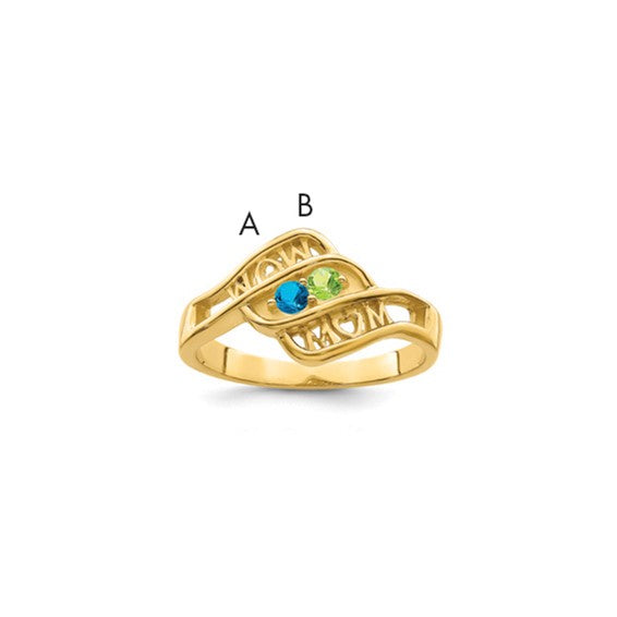 14k Genuine Family Jewelry Ring STYLE: XMR66/4GY