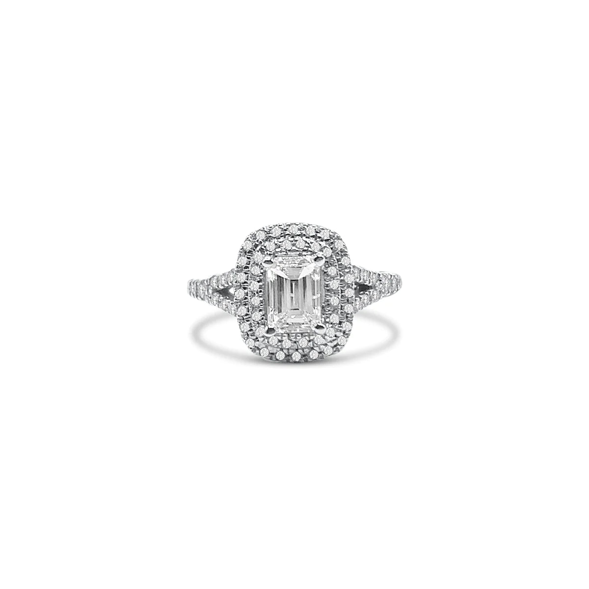 EMERALD CUT DIAMOND ENGAGEMENT RING