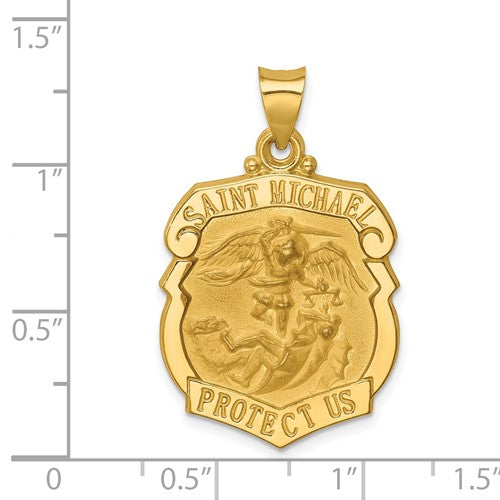 St Michael’s Badge 14kt gold charm