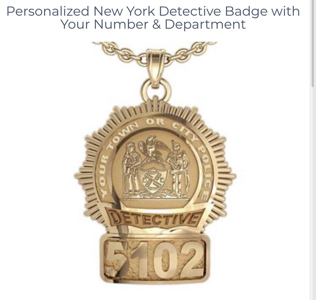 Police, Sheriff, Fire Fighter and Detective Custom Badge Pendants