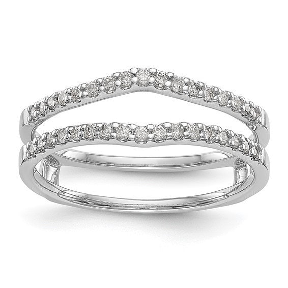 14kt White Gold and Diamond Wrap / Insert Rings