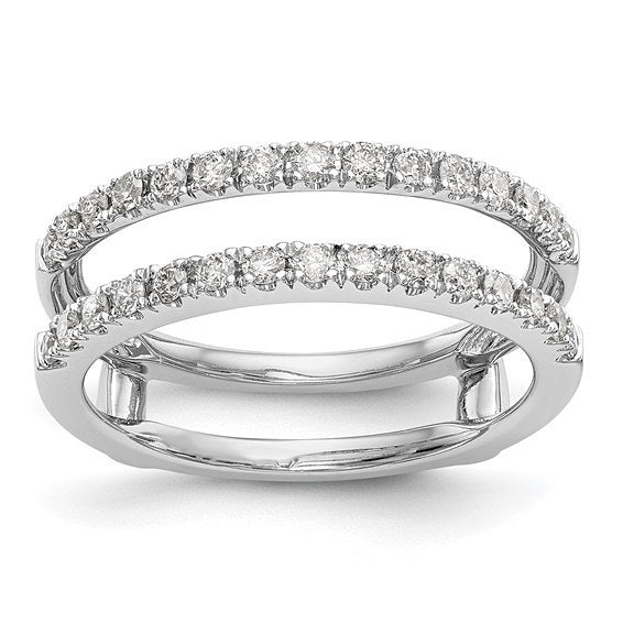 14kt White Gold and Diamond Wrap / Insert Rings