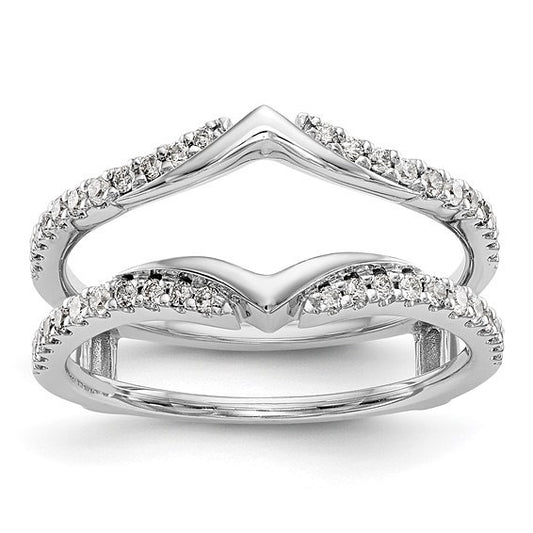 14kt White Gold and Diamond Wrap / Insert Rings