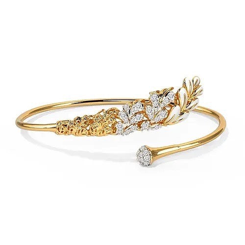 Yellow Gold with Diamond Bracelet